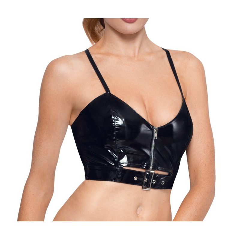 Black Level Top VINYL ZIP Noir